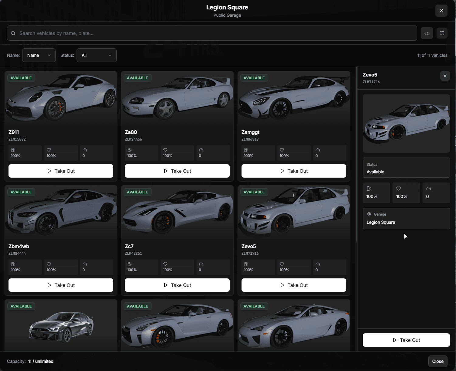 Zloma SimpleGarages [FREE] ESX/QBCORE/QBOX product thumbnail, image 8
