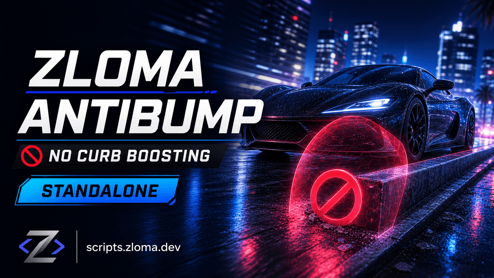 Zloma AntiBump, a FiveM SCRIPTS resource for QBCORE, ESX, QBOX, Standalone